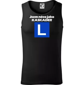 Autoškola něco jako kaskadér - Tílko pánské Core - 2XL ( Černá )