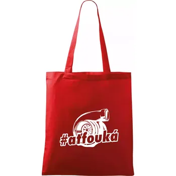 Nákupní taška Ať fouká - Taška bavlněná - 42 x 38 cm ( Červená )
