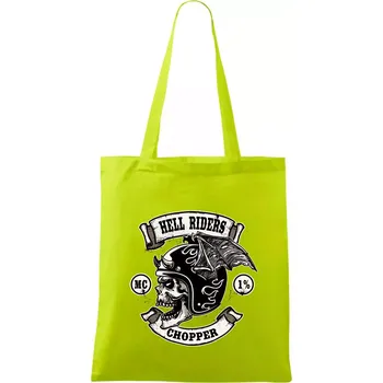 Hell Riders Chopper - Taška bavlněná - 42 x 38 cm ( Limetková )