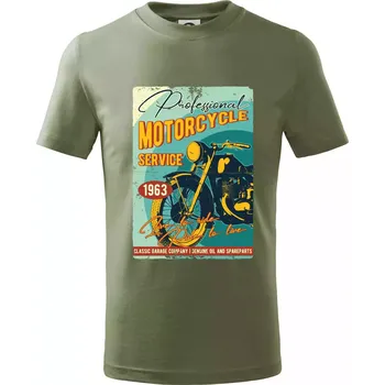 Professional service moto - Tričko dětské bavlněné - 104-110cm / 3-4 roky ( Khaki )