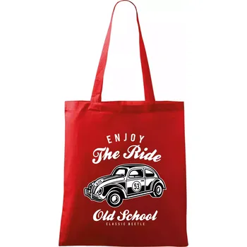 Nákupní taška Enjoy The Ride - Taška bavlněná - 42 x 38 cm ( Červená )