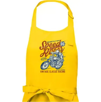 Kuchyňská zástěra Speed Racer 2 - Pánská zástěra na vaření - Univerzální velikost ( Žlutá )