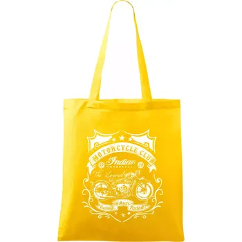 Indian Motorycle Club - Taška bavlněná - 42 x 38 cm ( Žlutá )