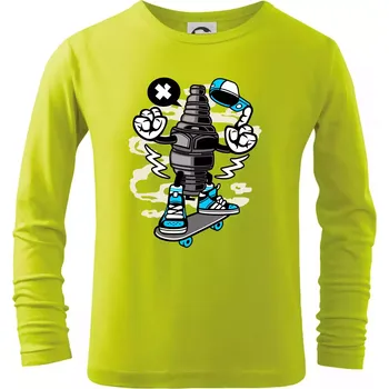 Dětská móda Svíčkař - Triko dětské Long Sleeve - 146 cm/10 let ( Limetková )
