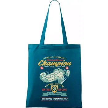 International Champion Car Race - Taška bavlněná - 42 x 38 cm ( Petrolejová )