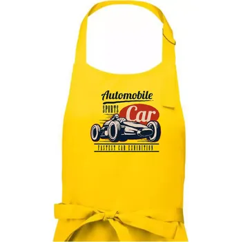 Kuchyňská zástěra Automobile sports car - Pánská zástěra na vaření - Univerzální velikost ( Žlutá )