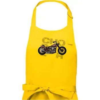 Kuchyňská zástěra Chopper 002 - Pánská zástěra na vaření - Univerzální velikost ( Žlutá )