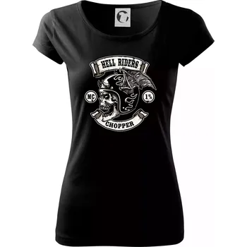 Dámské tričko Hell Riders Chopper - Dámské triko Pure - S ( Černá )