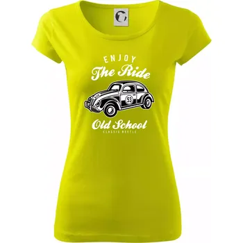Enjoy The Ride - Dámské triko Pure - M ( Limetková )
