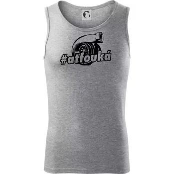 Ať fouká - Tílko pánské Core - M ( Tmavě šedý melír )