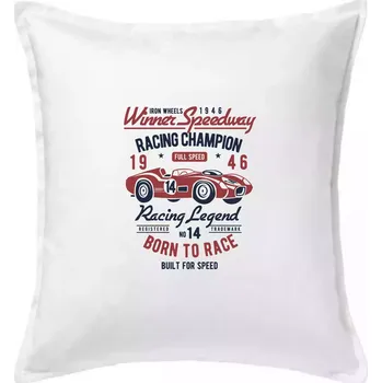Polštář Winner Speedway - Polštář 50x50 - 50x50 - Pouze potah ( Bílá )