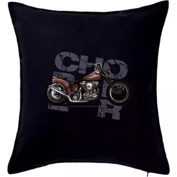 Polštář Chopper 002 - Polštář 50x50 - 50x50 - Pouze potah ( Černá )