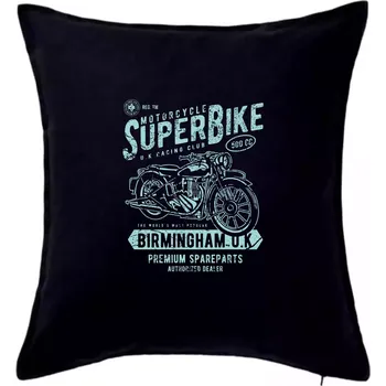 Polštář Super Bike - Polštář 50x50 - 50x50 - Pouze potah ( Černá )