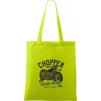 Chopper custom motors - Taška bavlněná - 42 x 38 cm ( Limetková )