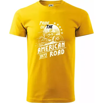 Pánské tričko American Pride - Triko extra velké (5-8XL) - 8XL ( Žlutá )