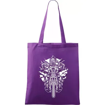 Gasmask Chopper - Taška bavlněná - 42 x 38 cm ( Fialová )