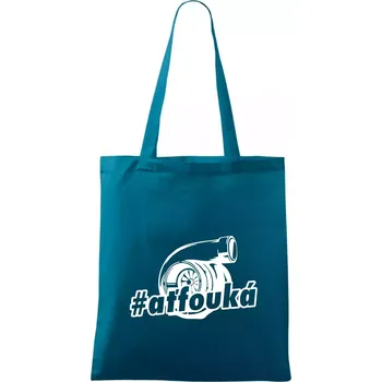 Nákupní taška Ať fouká - Taška bavlněná - 42 x 38 cm ( Petrolejová )