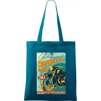 Professional service moto - Taška bavlněná - 42 x 38 cm ( Petrolejová )