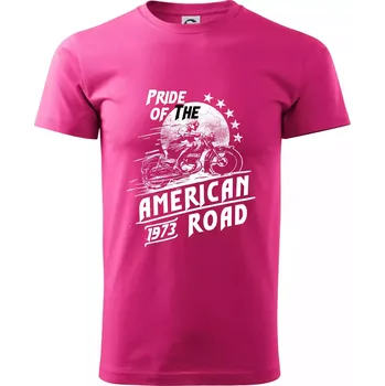 Pánská móda American Pride - Klasické pánské triko vyšší gramáže - XS ( Purpurová )