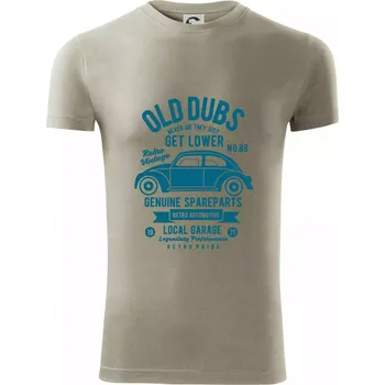 Old Dubs - Viper FIT - Pánské zůžené tričko - S ( Light khaki )