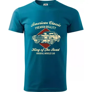 Pánské tričko American Classic - Klasické pánské triko vyšší gramáže - 4XL ( Petrolejová )