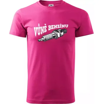 Pánská móda Vůně benzínu - Klasické pánské triko vyšší gramáže - M ( Purpurová )