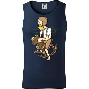 Starý jezdec - Tílko pánské Core - 2XL ( Námořní modrá (velmi tmavá - téměř černá) )