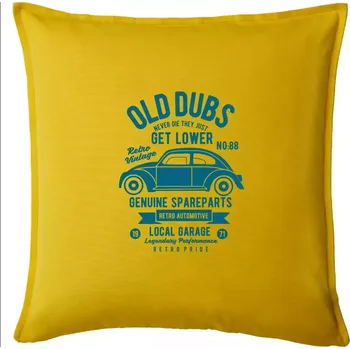 Polštář Old Dubs - Polštář 50x50 - 50x50 - Pouze potah ( Žlutá )
