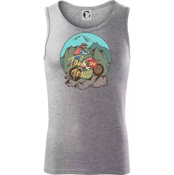 Offroad Moto - Tílko pánské Core - S ( Tmavě šedý melír )