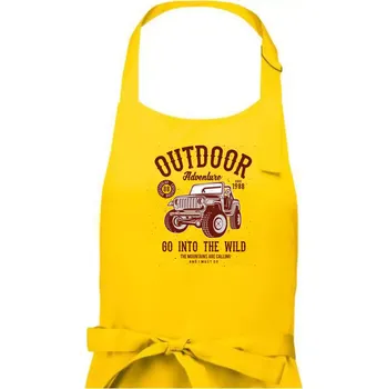 Kuchyňská zástěra Outdoor Adventure 2 - Pánská zástěra na vaření - Univerzální velikost ( Žlutá )