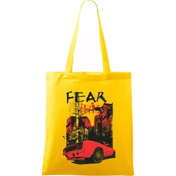 Fear this car - Taška bavlněná - 42 x 38 cm ( Žlutá )