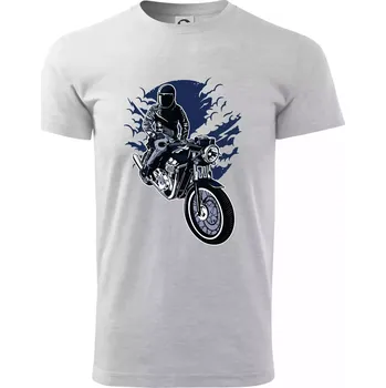 Night Rider - Triko extra velké (5-8XL) - 7XL ( Světlešedý Melír )