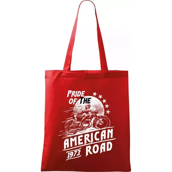 Nákupní taška American Pride - Taška bavlněná - 42 x 38 cm ( Červená )