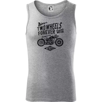 Two Wheels Forever 1 - Tílko pánské Core - XL ( Tmavě šedý melír )