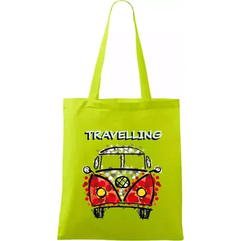 Traveling kreslene auto (lulu_art) - Taška bavlněná - 42 x 38 cm ( Limetková )