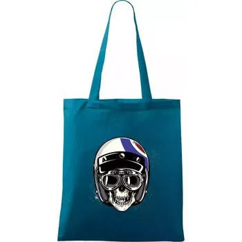 Moto helma letec - Taška bavlněná - 42 x 38 cm ( Petrolejová )