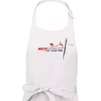 Kuchyňská zástěra Moto dovolená - relax adrenalin zážitky - Dámská zástěra na vaření - Univerzální velikost ( Bílá )