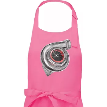 Kuchyňská zástěra Turbo olejomalba - Pánská zástěra na vaření - Univerzální velikost ( Růžová )