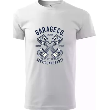 Garage Co - Triko extra velké (5-8XL) - 8XL ( Bílá )