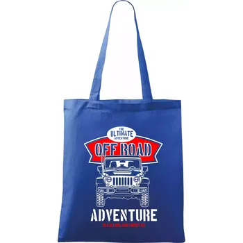 Nákupní taška Off Road - Taška bavlněná - 42 x 38 cm ( Královská modrá )