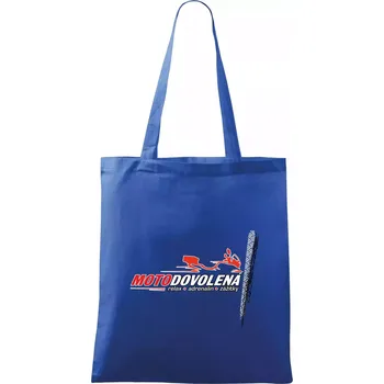 Nákupní taška Moto dovolená - relax adrenalin zážitky - Taška bavlněná - 42 x 38 cm ( Královská modrá )