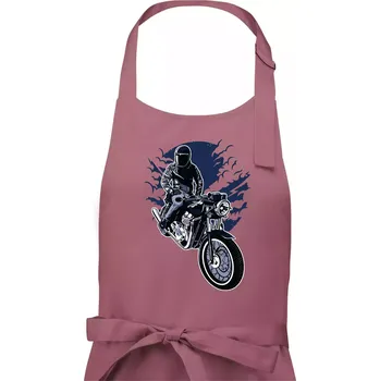 Kuchyňská zástěra Night Rider - Dámská zástěra na vaření - Univerzální velikost ( Starorůžová )