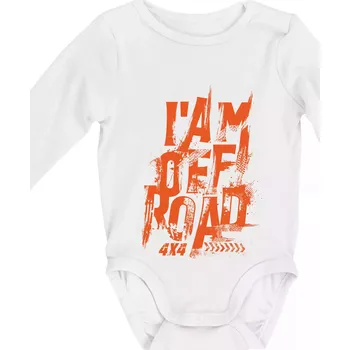 Kojenecký body I am offroad - Body kojenecké s dlouhým rukávem - Dlouhý r. do 3 měs ( Bílá )