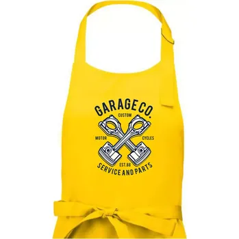 Kuchyňská zástěra Garage Co - Dámská zástěra na vaření - Univerzální velikost ( Žlutá )