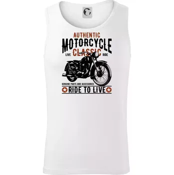 Authentic classic ride to live - Tílko pánské Core - 2XL ( Bílá )