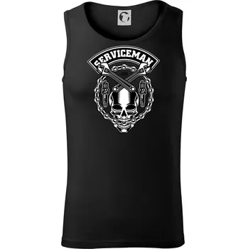 Lebka serviceman - Tílko pánské Core - 2XL ( Černá )