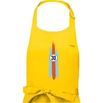 Kuchyňská zástěra Vintage Race 30 - Dámská zástěra na vaření - Univerzální velikost ( Žlutá )