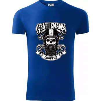 Gentlemans Chopper - Viper FIT - Pánské zůžené tričko - XL ( Královská modrá )