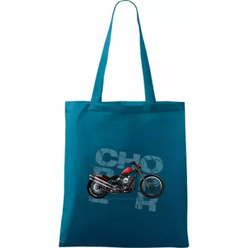 Nákupní taška Chopper 004 - Taška bavlněná - 42 x 38 cm ( Petrolejová )