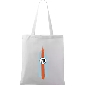 Vintage Race 70 - Taška bavlněná - 42 x 38 cm ( Bílá )